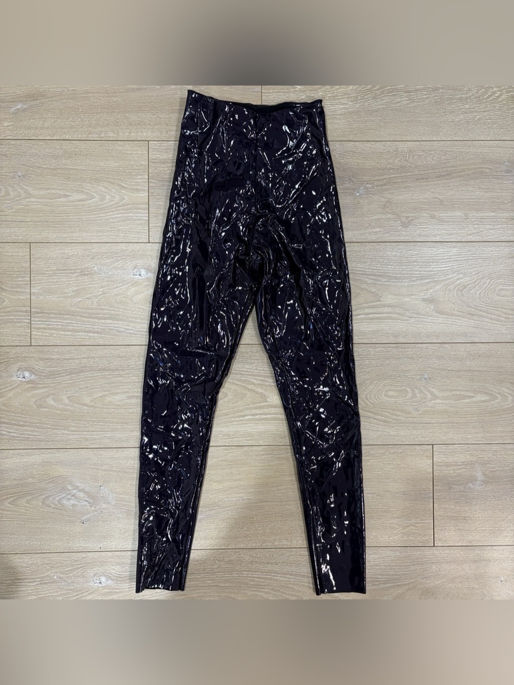 Commando Faux Patent Leather Leggings Purple High Rise XS SLG25